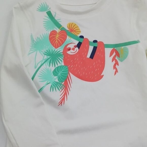 Cat & Jack Rash Guard Swim Sloth Long Sleeve Baby Size 18 Months - Picture 2 of 5